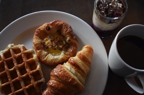 Clayton Hotel Chiswick breakfast pastries